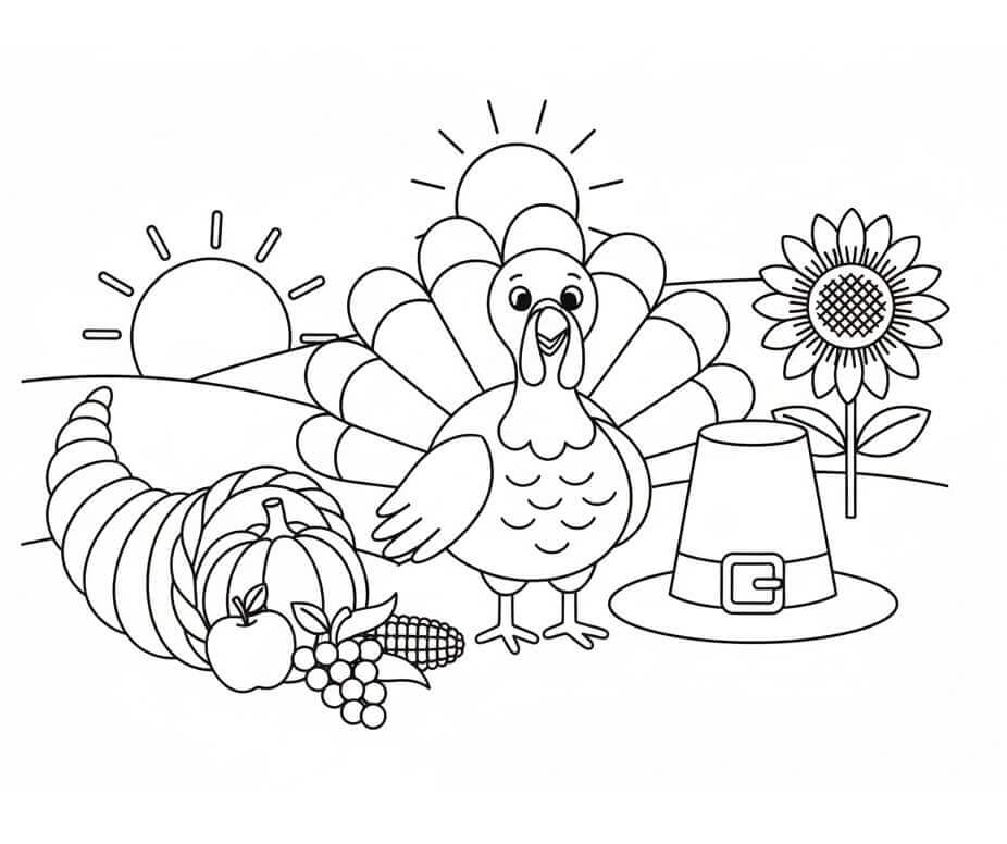 Ringraziamento Splendido da colorare