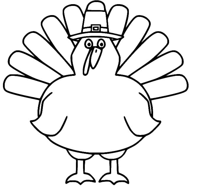 Tacchino Stampabile da colorare