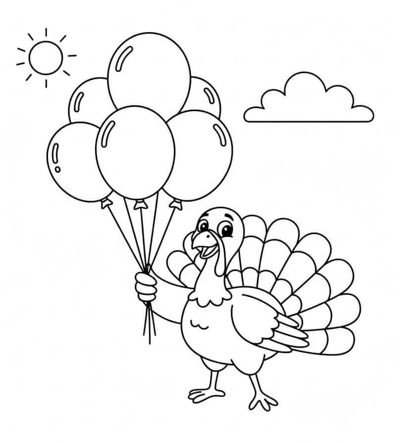 Tacchini da colorare