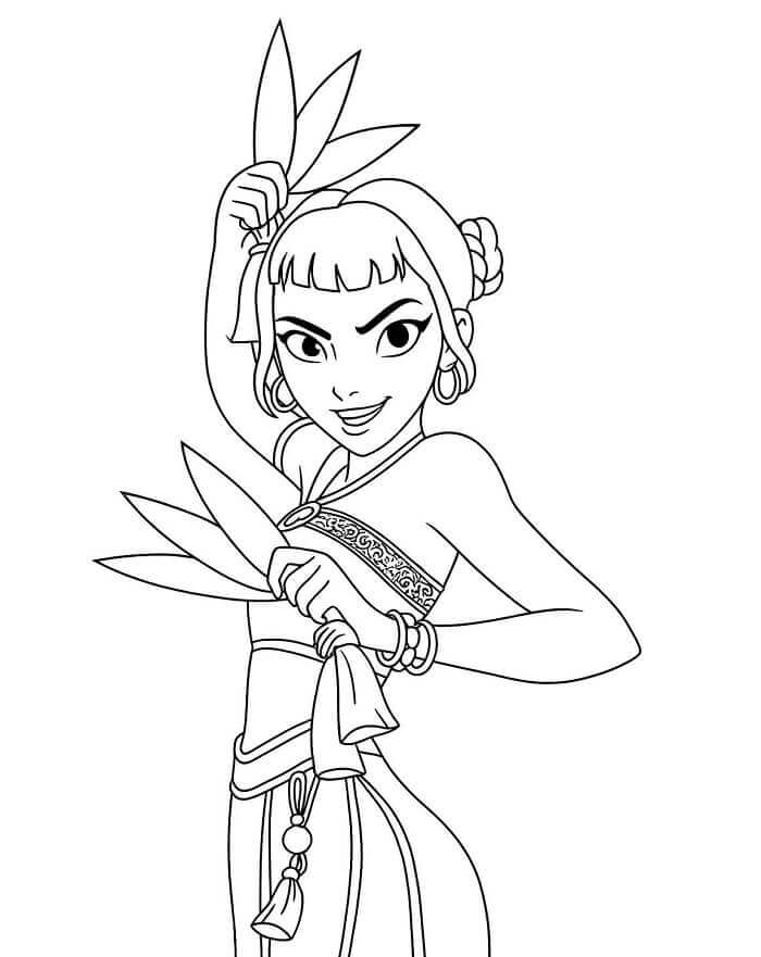 Zoey KPop Demon Hunters da colorare