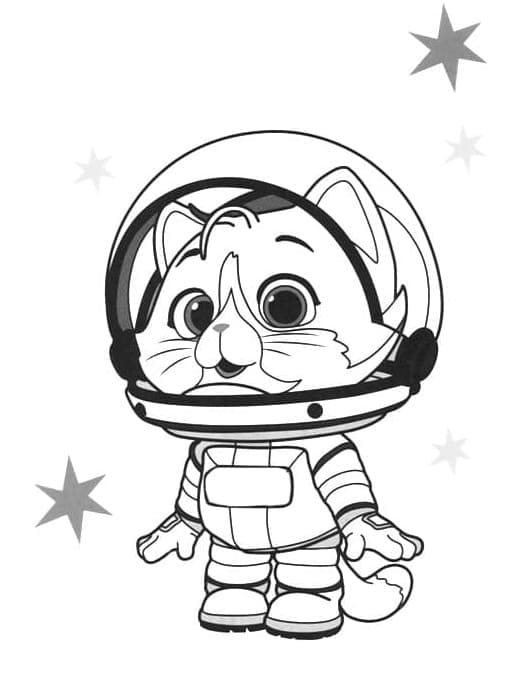 44 Gatti astronus da colorare