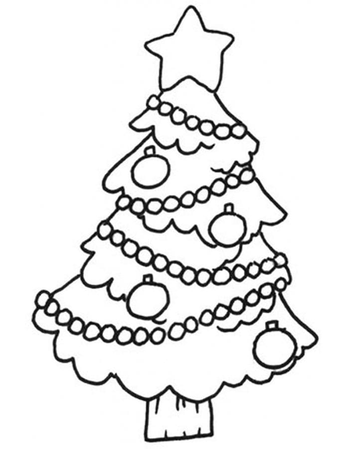 Albero di Natale Buffo da colorare