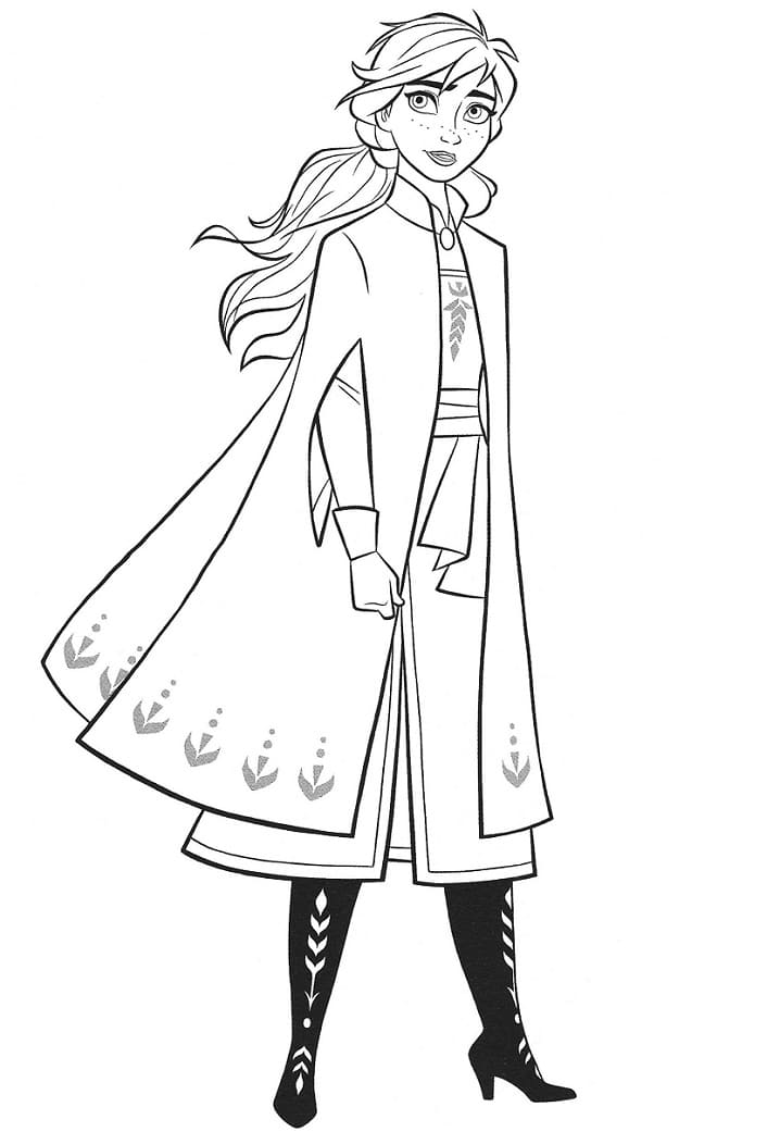Anna Disney Frozen da colorare
