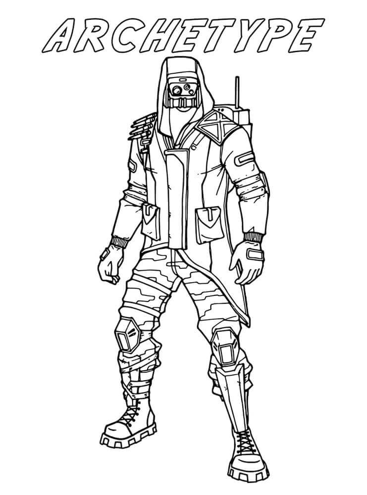 Archetype di Fortnite da colorare