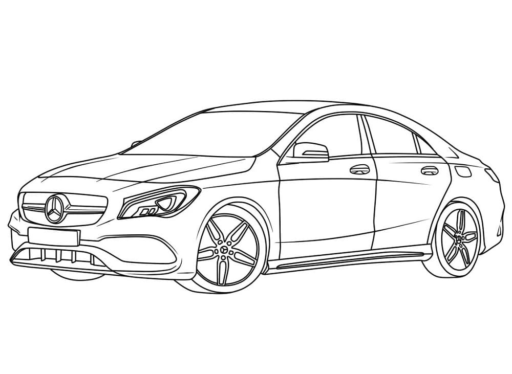 Auto Mercedes eccezionale da colorare