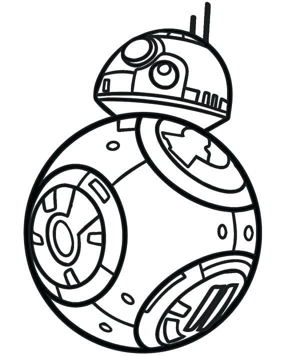 BB-8 del personaggio BB-8 da colorare
