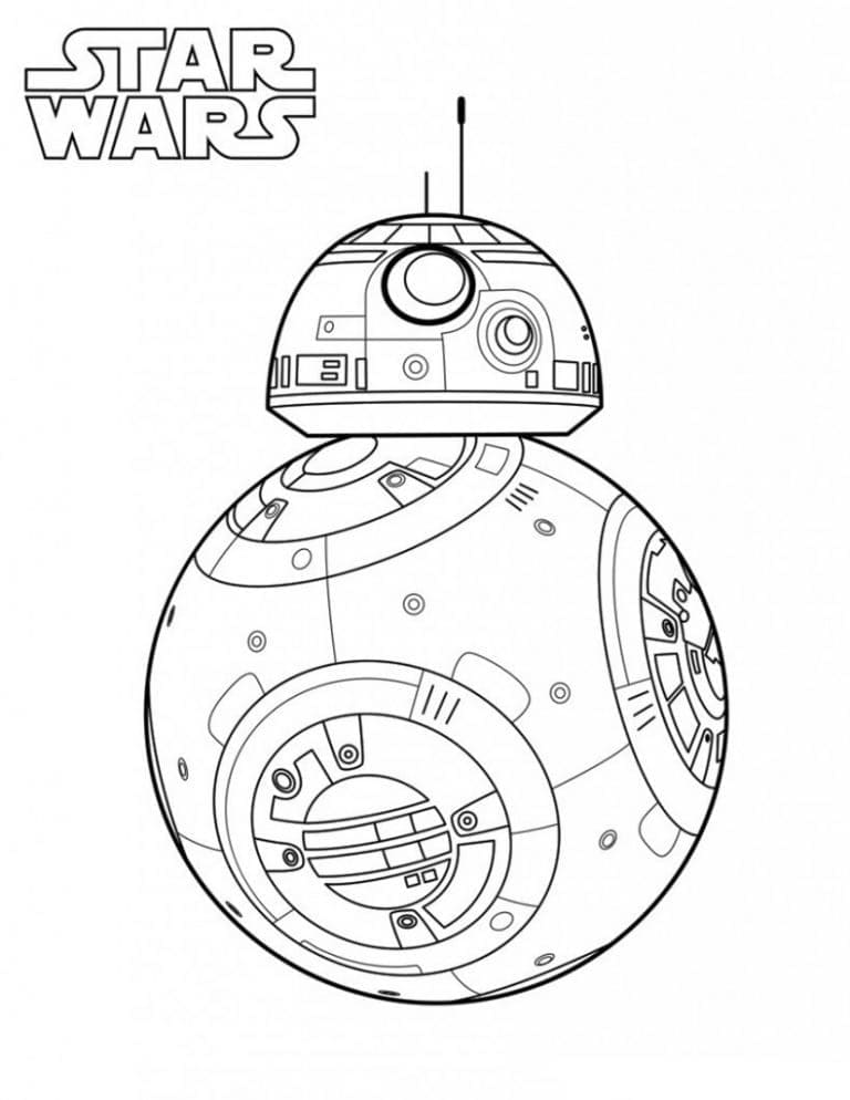 BB-8 versione Guerre Stellari da colorare