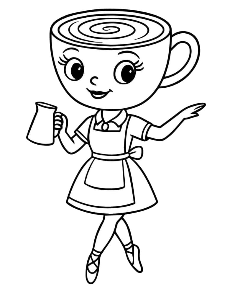 Ballerina Cappuccina da stampare gratis da colorare