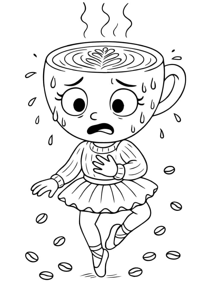 Ballerina Cappuccina da stampare da colorare