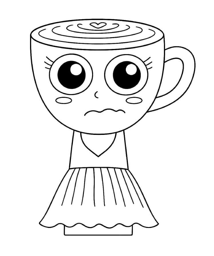 Ballerina Cappuccina gratis stampabile da colorare