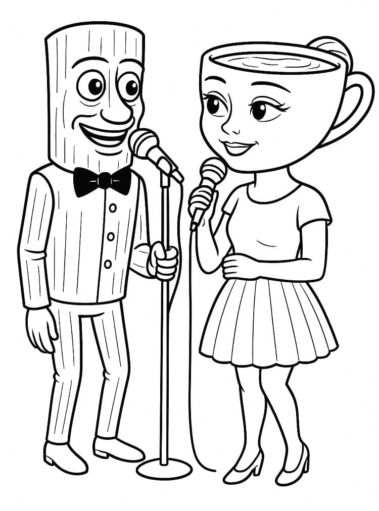 Ballerina Cappuccina gratuita da colorare