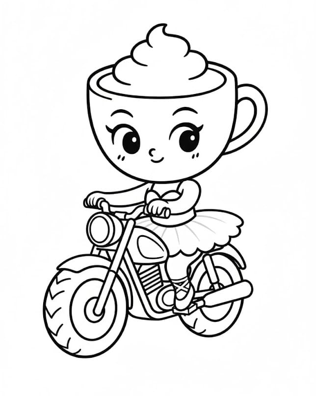 Ballerina Cappuccina stampabile senza costo da colorare