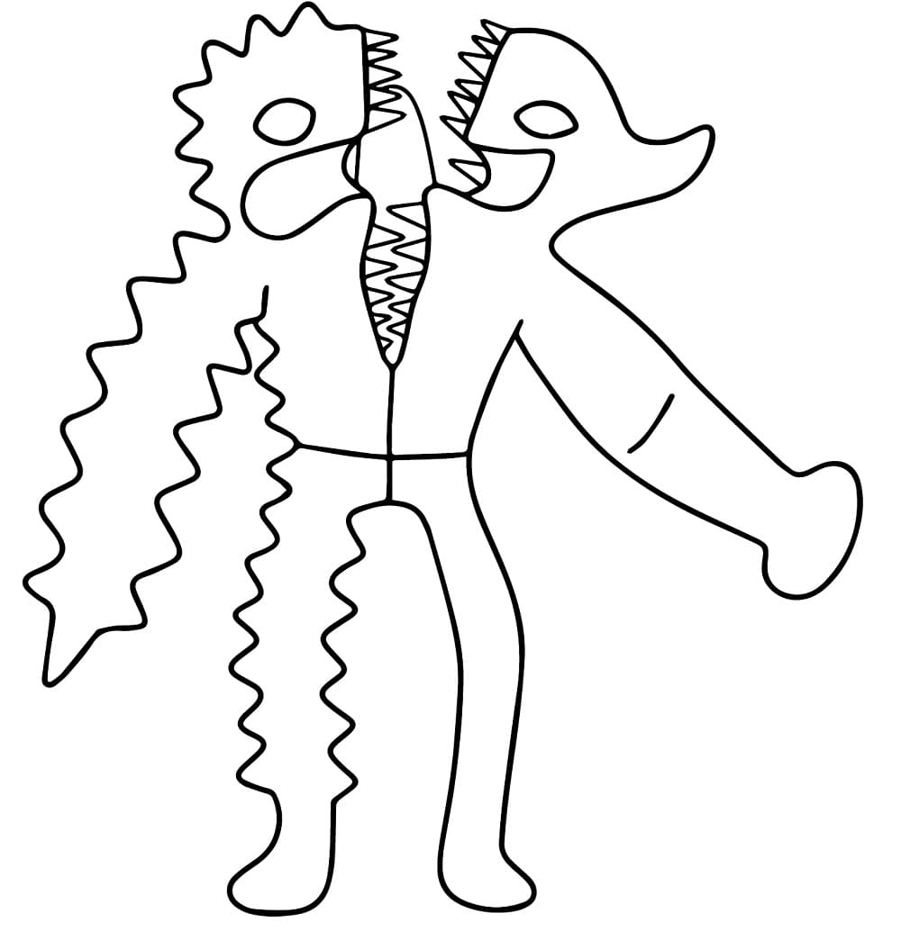 Bittergiggle di Garten of Banban da colorare