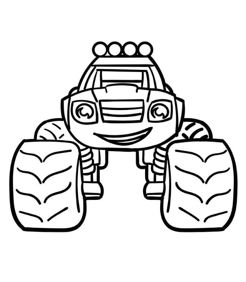 Blaze e le Mega Macchine (12) da colorare
