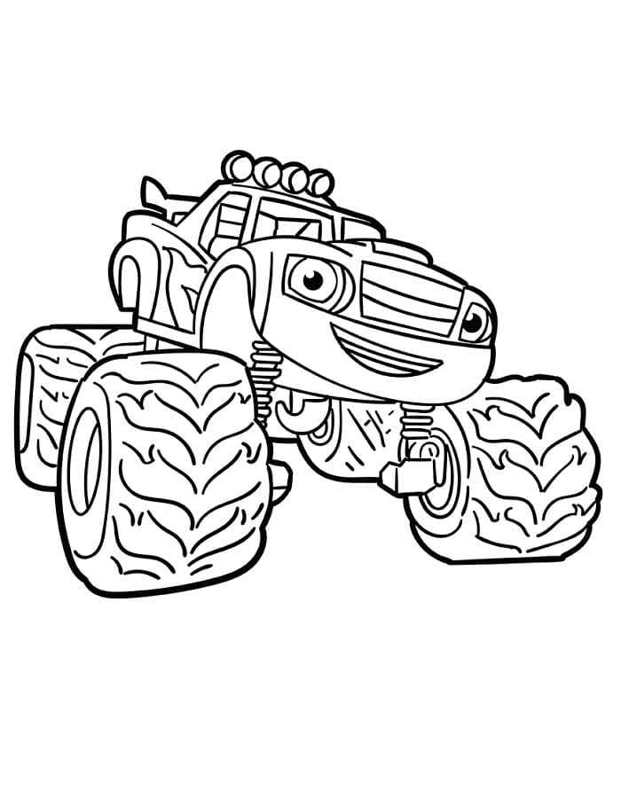 Blaze e le Mega Macchine da colorare