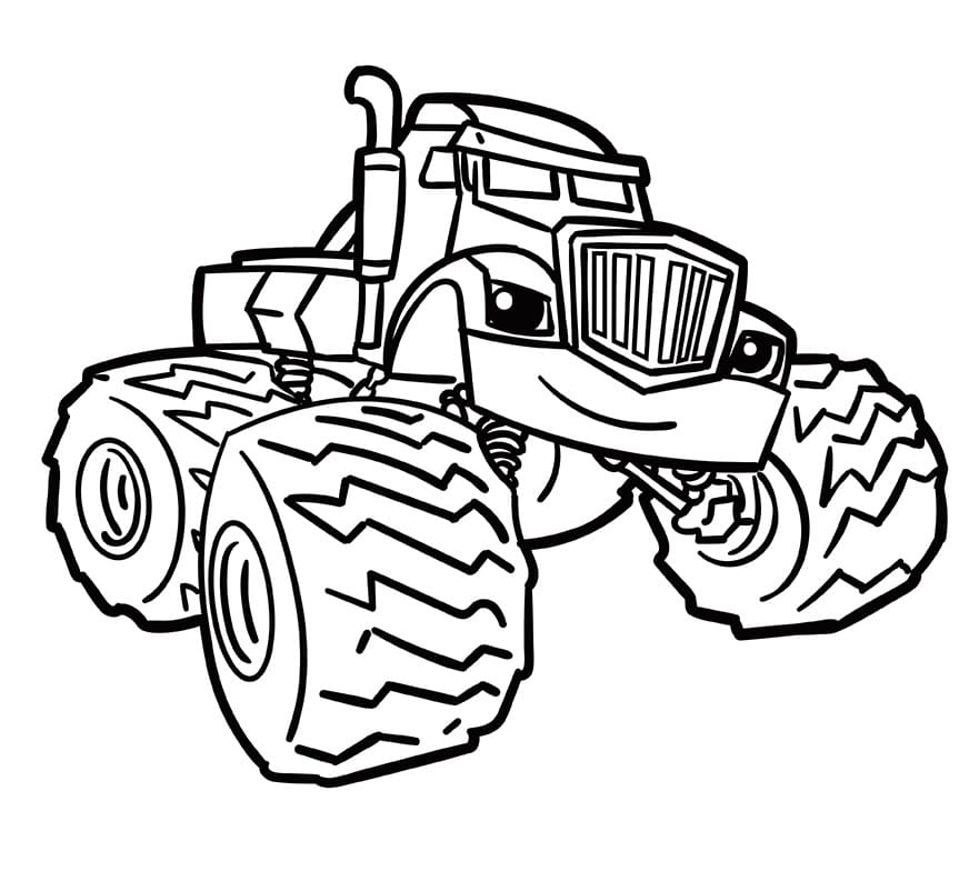 Blaze e le Mega Macchine (15) da colorare