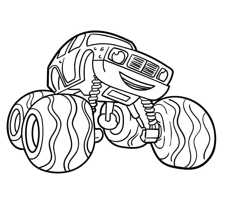 Blaze e le Mega Macchine (17) da colorare