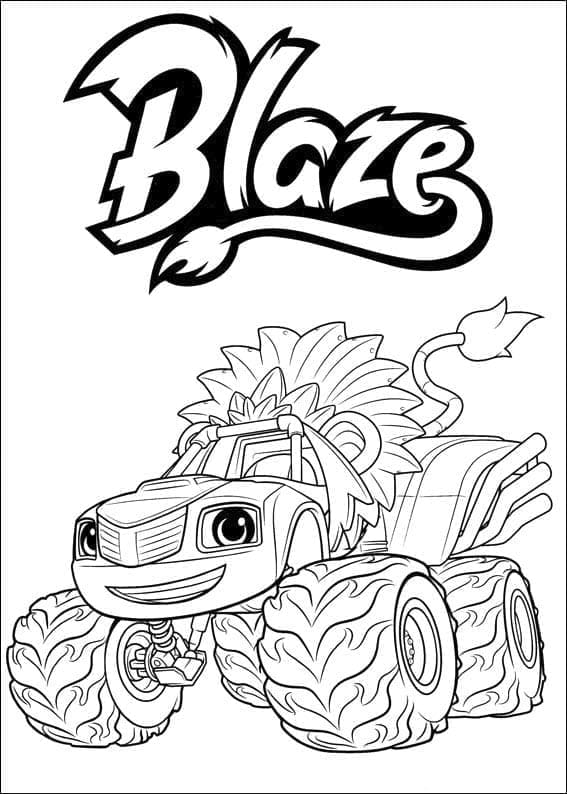 Blaze e le Mega Macchine (19) da colorare