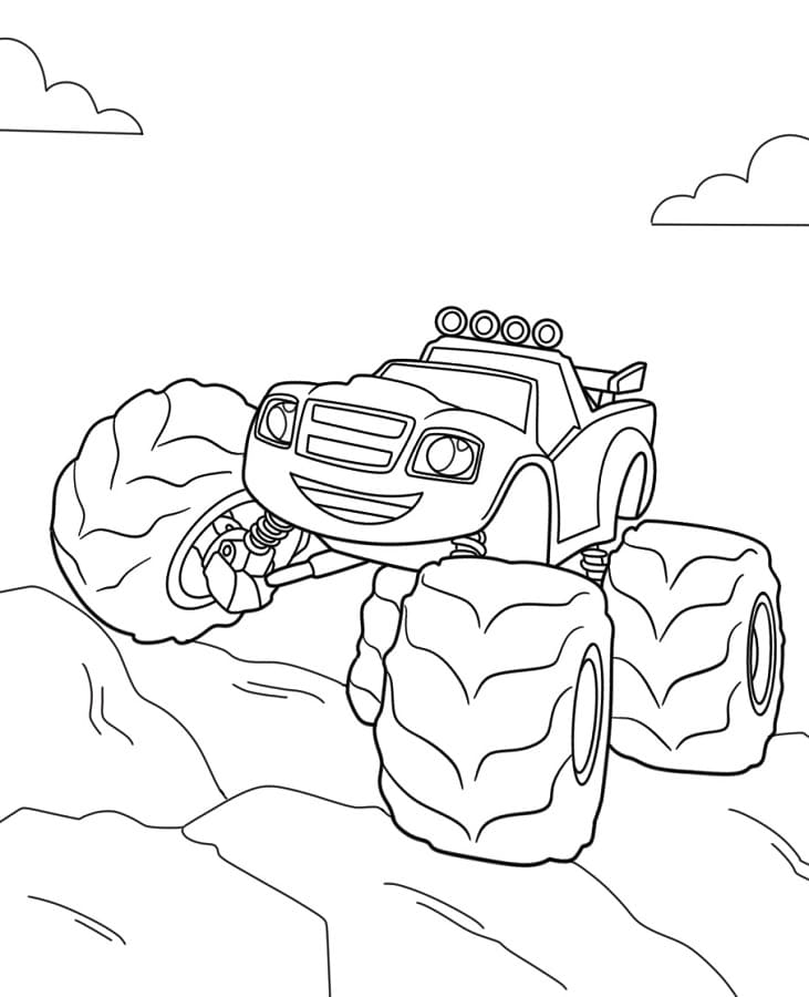 Blaze e le Mega Macchine (2) da colorare