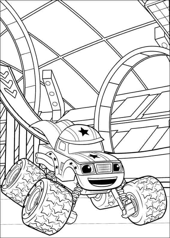 Blaze e le Mega Macchine (26) da colorare