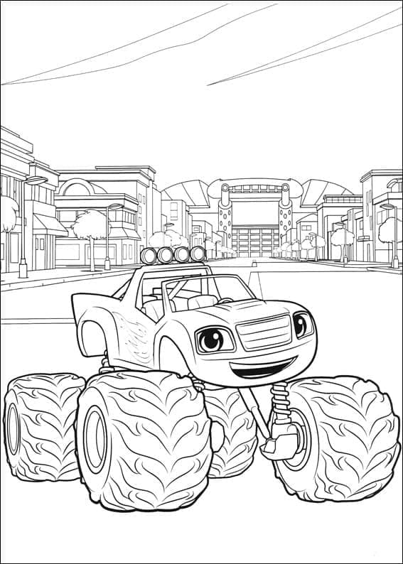 Blaze e le Mega Macchine (27) da colorare