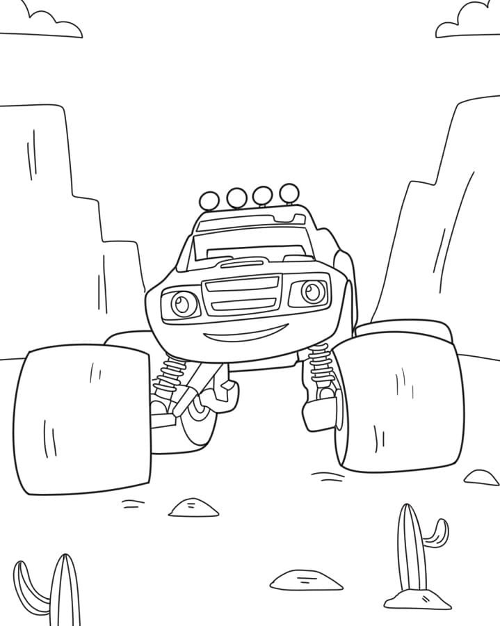 Blaze e le Mega Macchine (3) da colorare