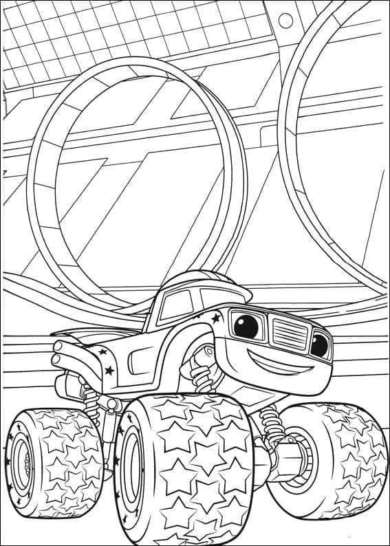 Blaze e le Mega Macchine (33) da colorare