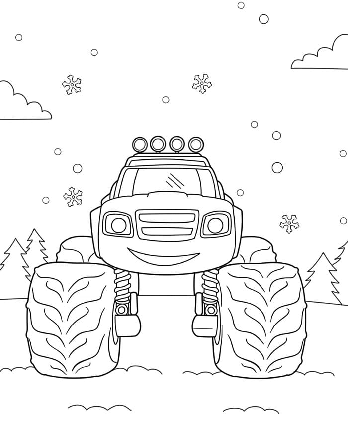 Blaze e le Mega Macchine (4) da colorare