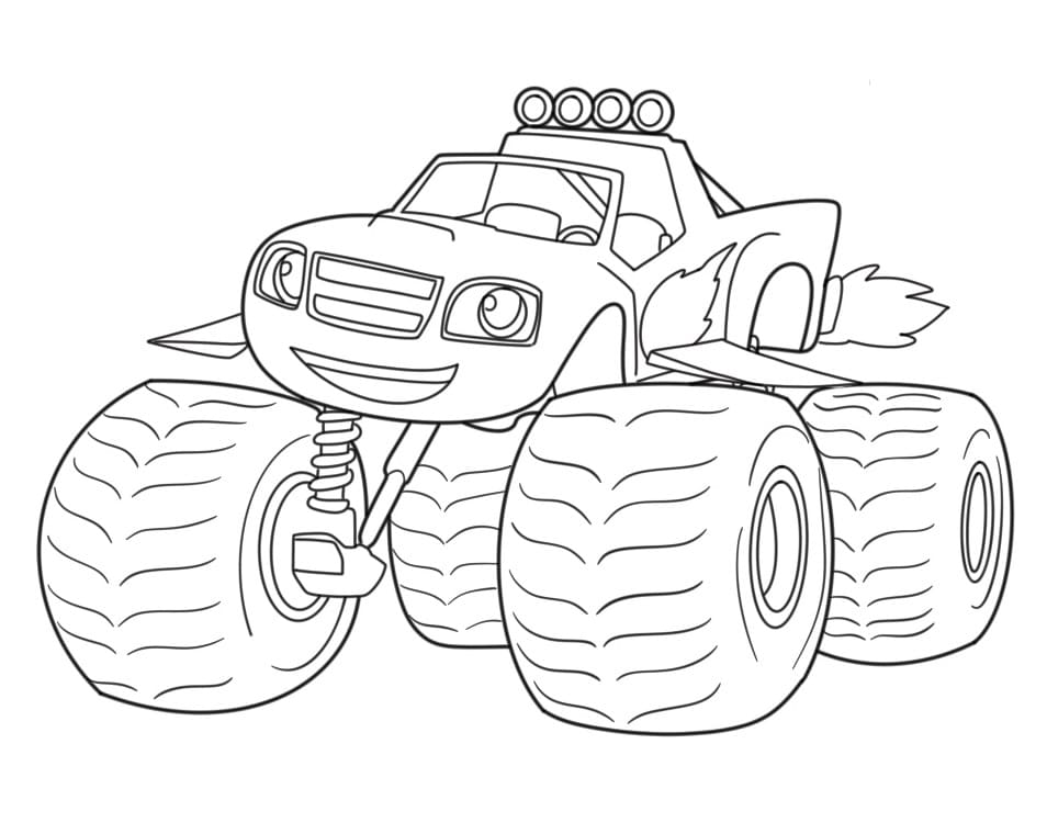 Blaze e le Mega Macchine (7) da colorare