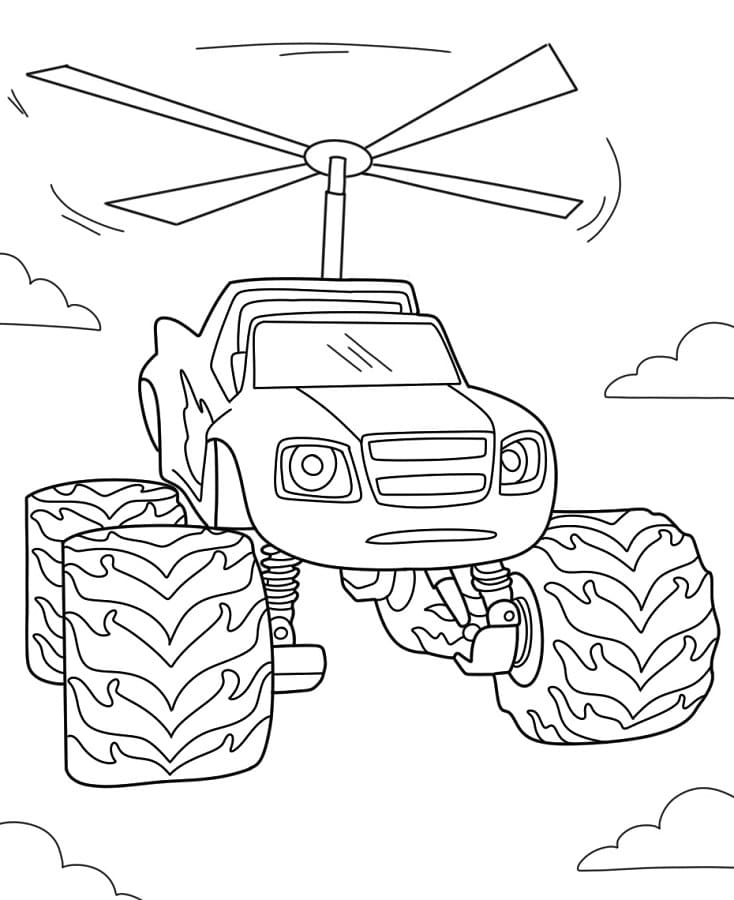 Blaze e le Mega Macchine (9) da colorare