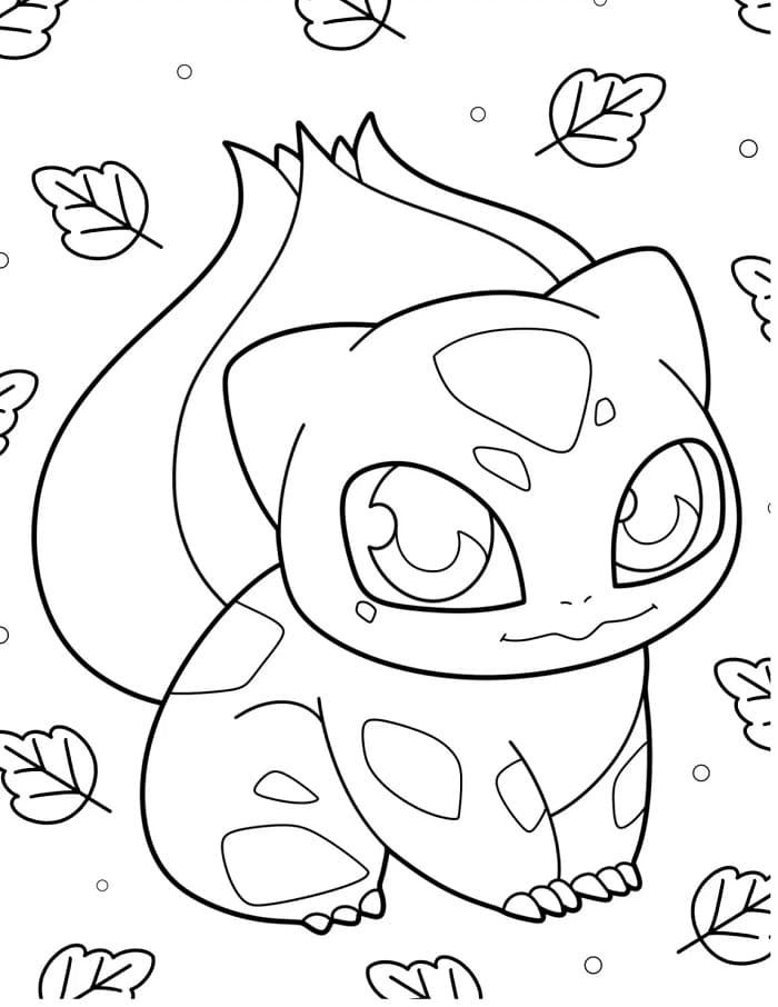 Bulbasaur Carino da colorare
