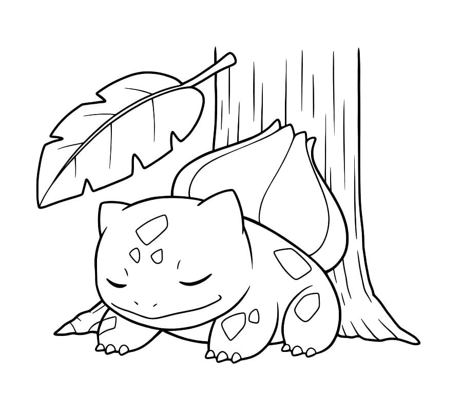 Bulbasaur Grazioso da colorare