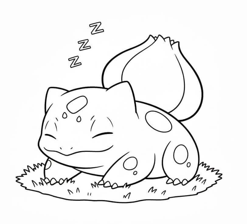 Bulbasaur Semplice da colorare