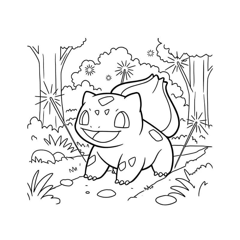 Bulbasaur Straordinario da colorare