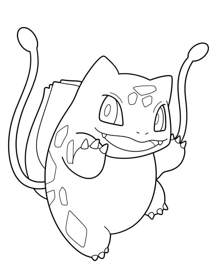 Bulbasaur di Pokémon da colorare