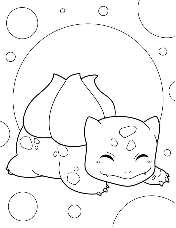 Bulbasaur nel Pokémon da colorare