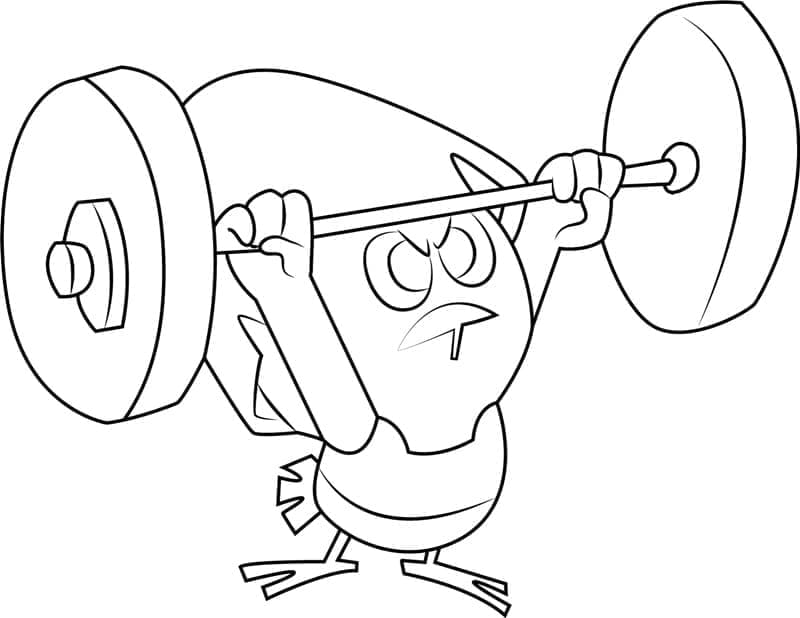 Calimero Forte da colorare