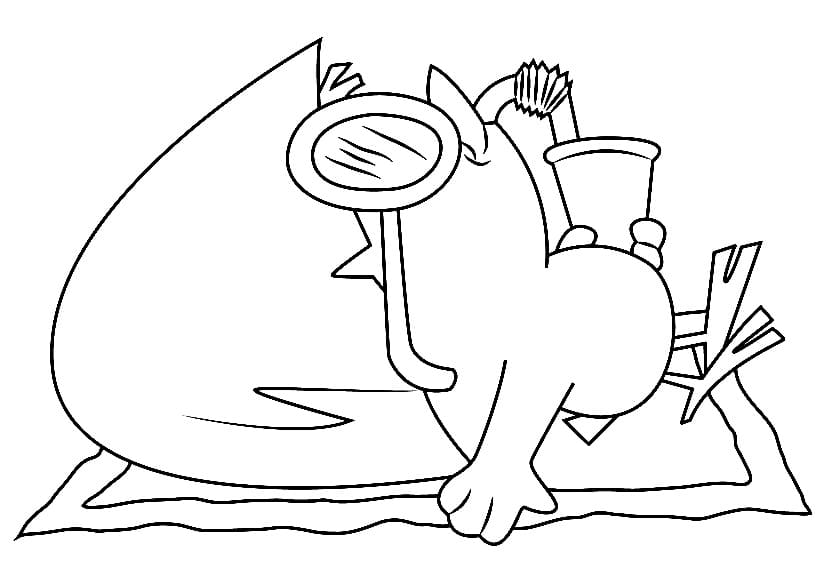 Calimero Rilassato da colorare