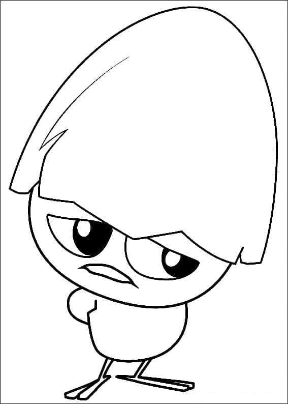 Calimero Triste da colorare