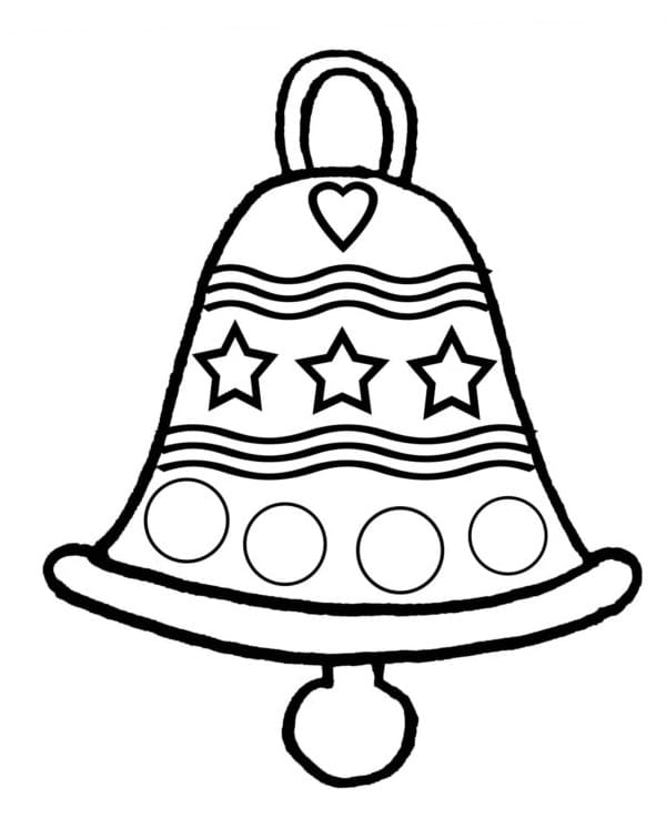 Campana Natalizia Adorabile da colorare
