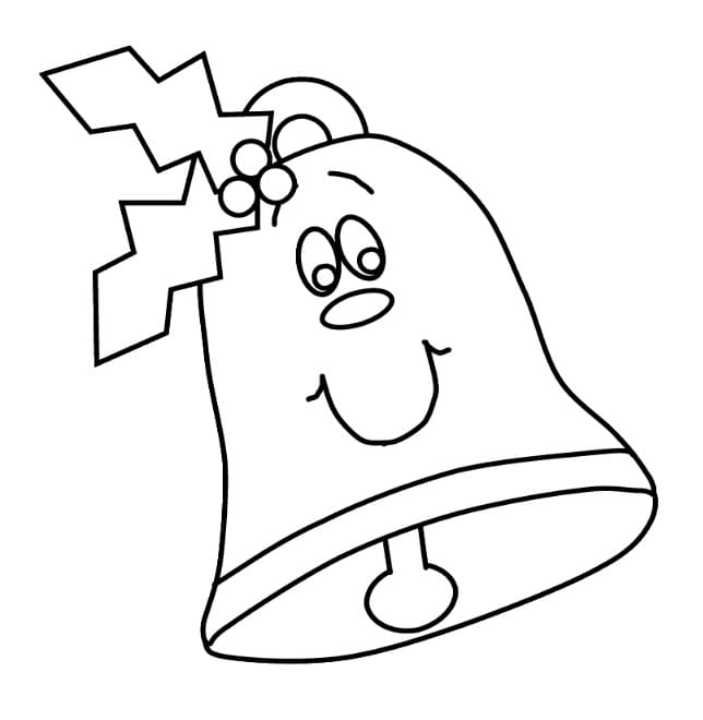 Campana di Natale Cartone da colorare