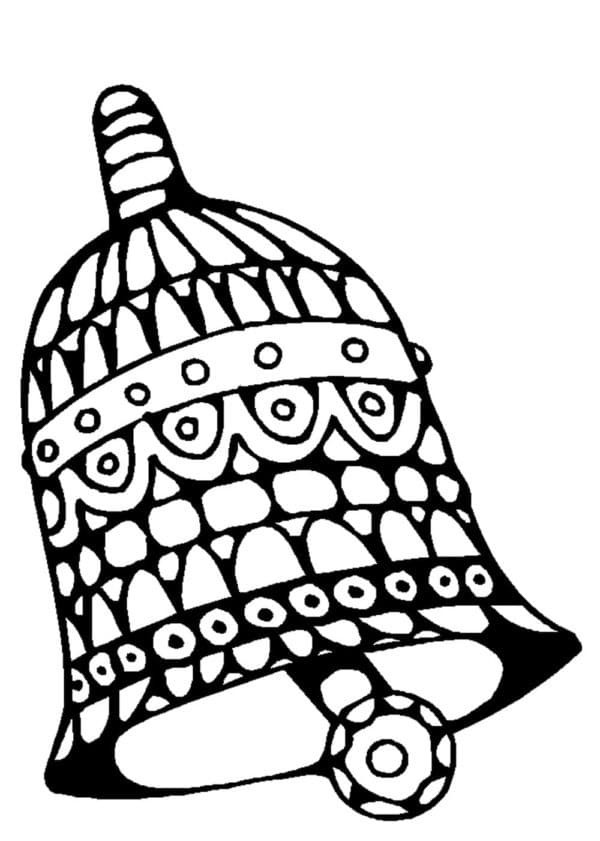 Campana di Natale Regalo da colorare