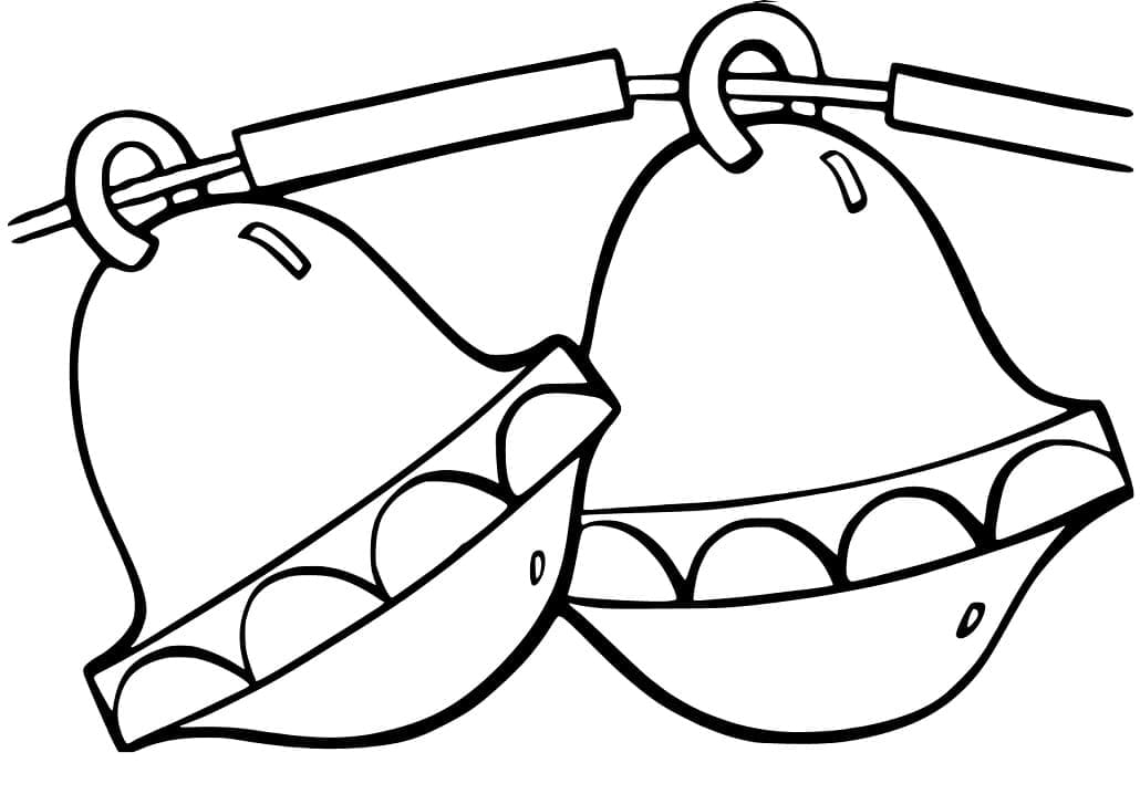 Campane Natalizie Gratuite da colorare