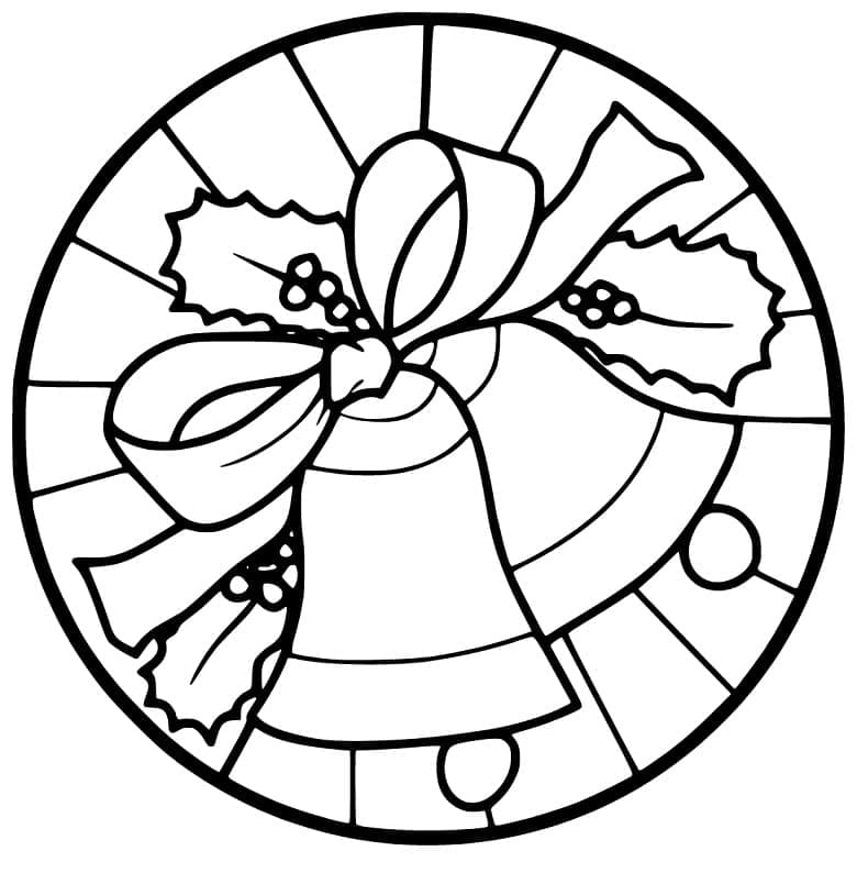 Campane Natalizie Graziosissime da colorare