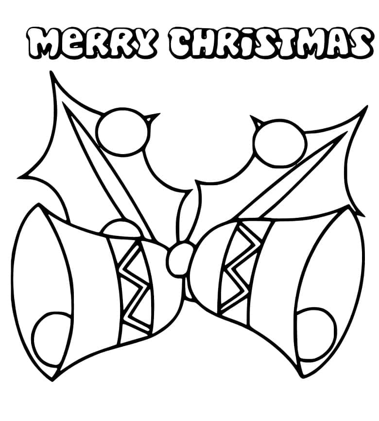 Campane Natalizie da Stampare da colorare
