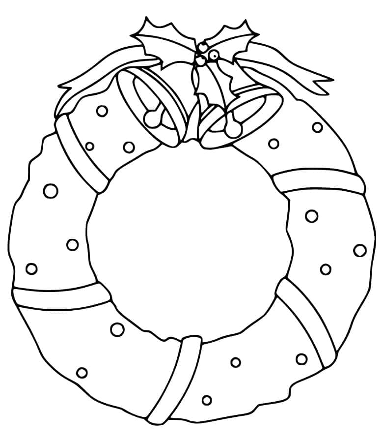 Campane Natalizie e Ghirlanda da colorare
