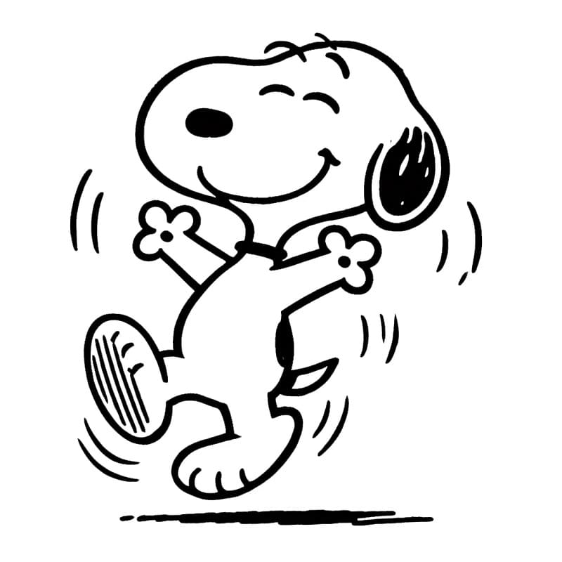 Cane Snoopy da colorare