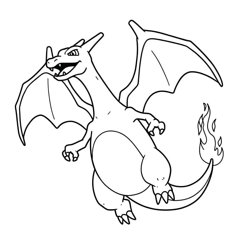 Charizard da colorare