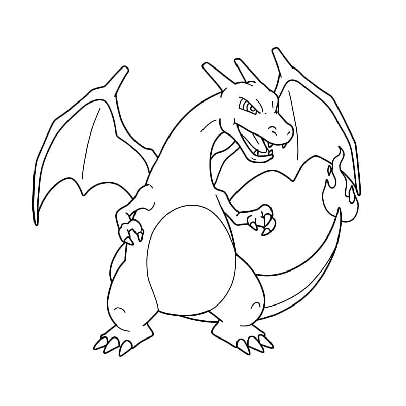 Charizard Meraviglioso da colorare
