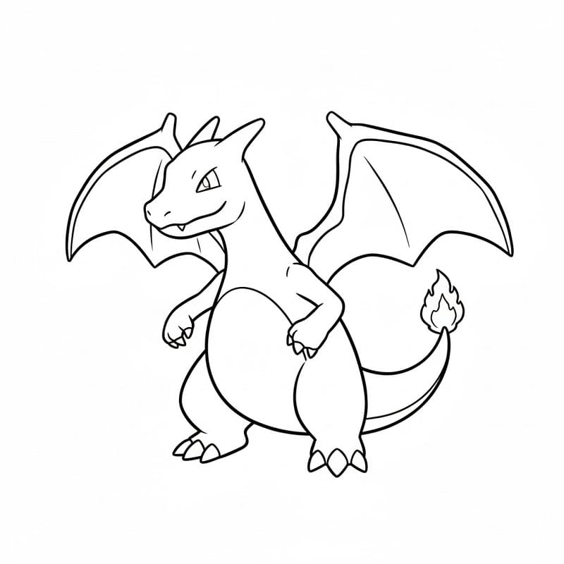 Charizard Pokémon da colorare